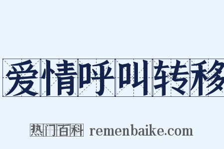 爱情呼叫转移是什么意思的图片